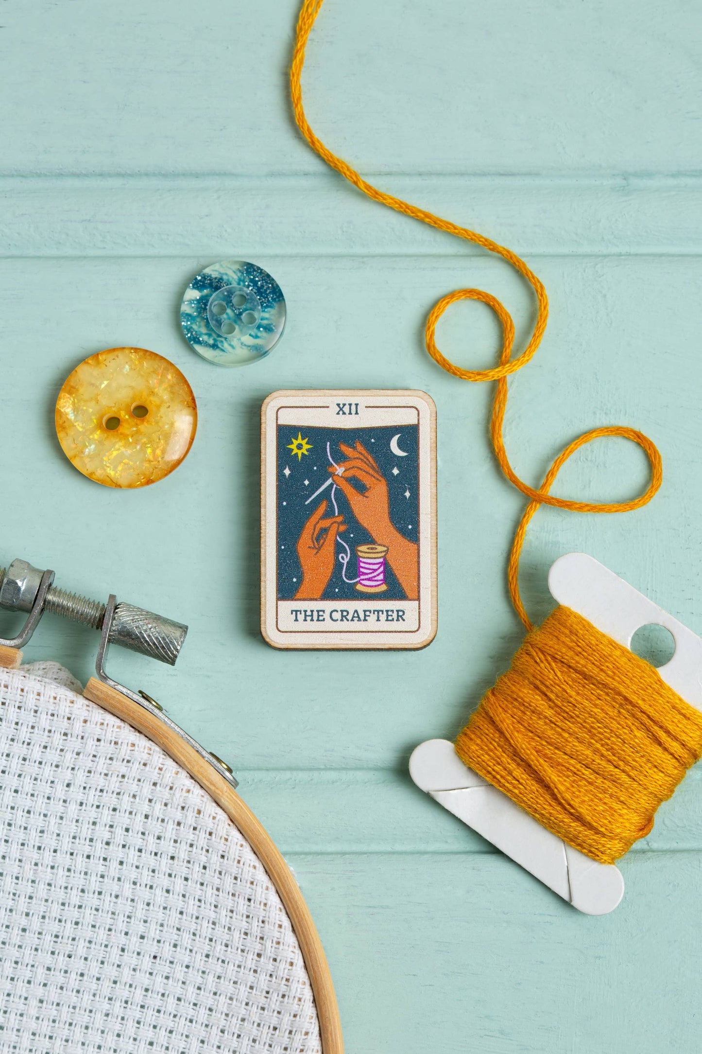 Tarot Card Needle Minder | Gift for Crafters