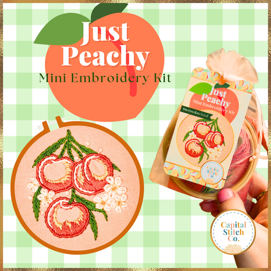 Just Peachy Mini Embroidery Kit