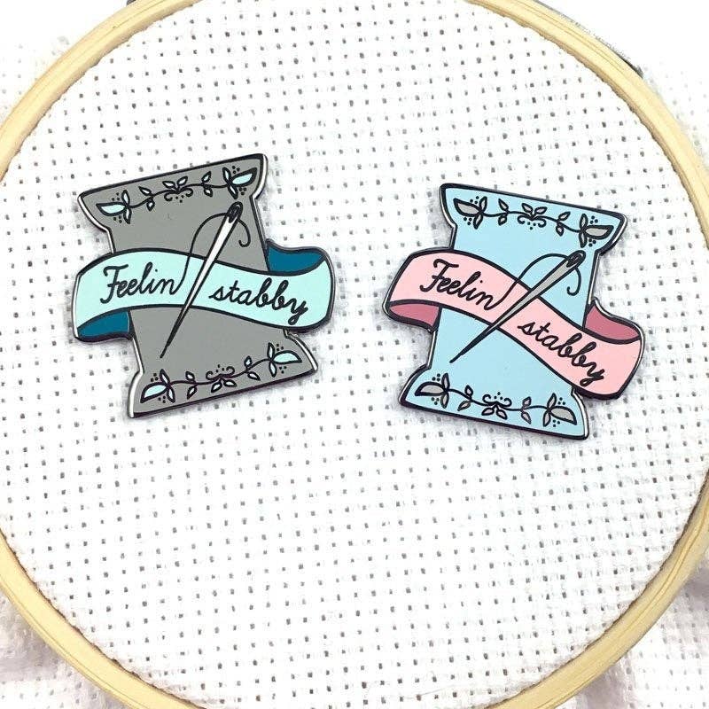 Hard Enamel Feeling Stabby Magnetic Needle Minder