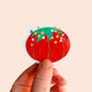 Red Pin Cushion Vinyl Stickers