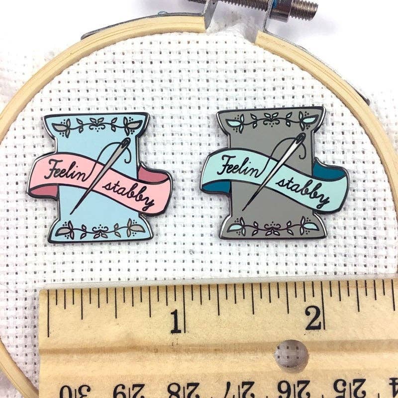 Hard Enamel Feeling Stabby Magnetic Needle Minder
