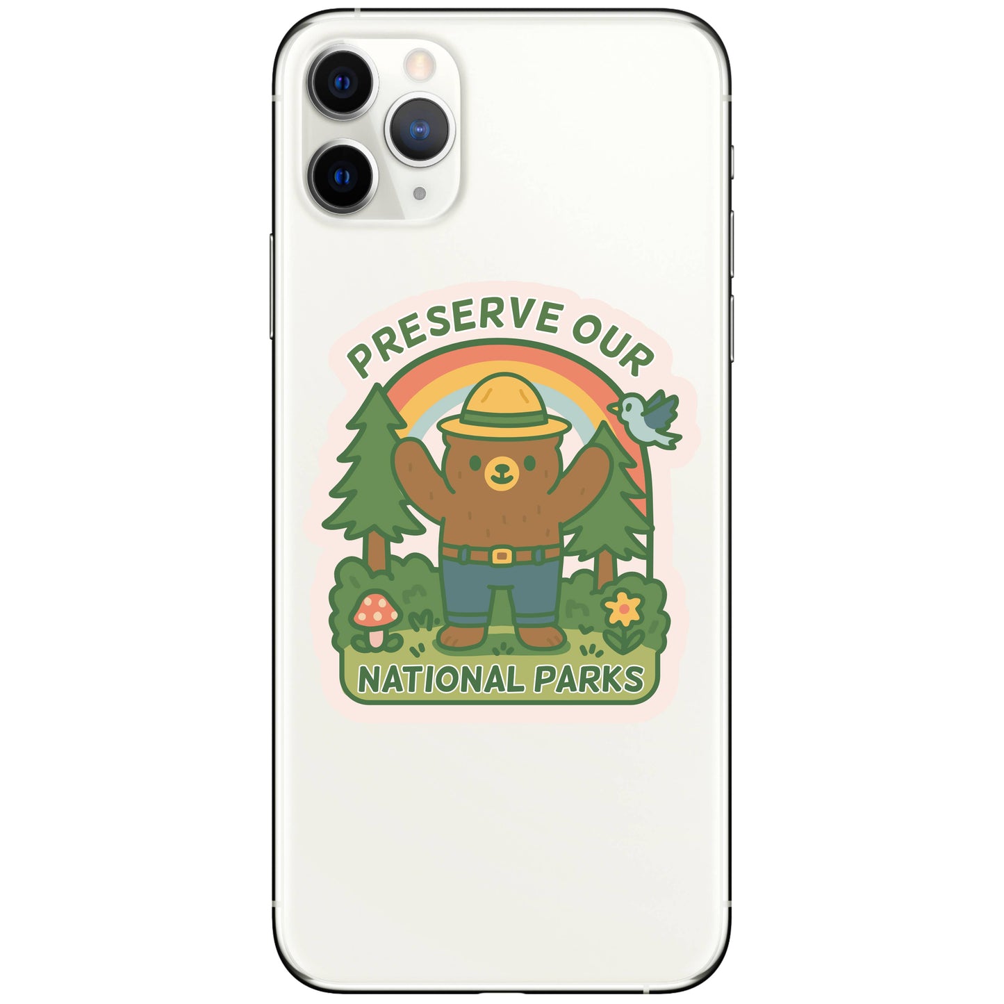 Climate Change Park Kawaii Nature High Quality Vinyl Sticker