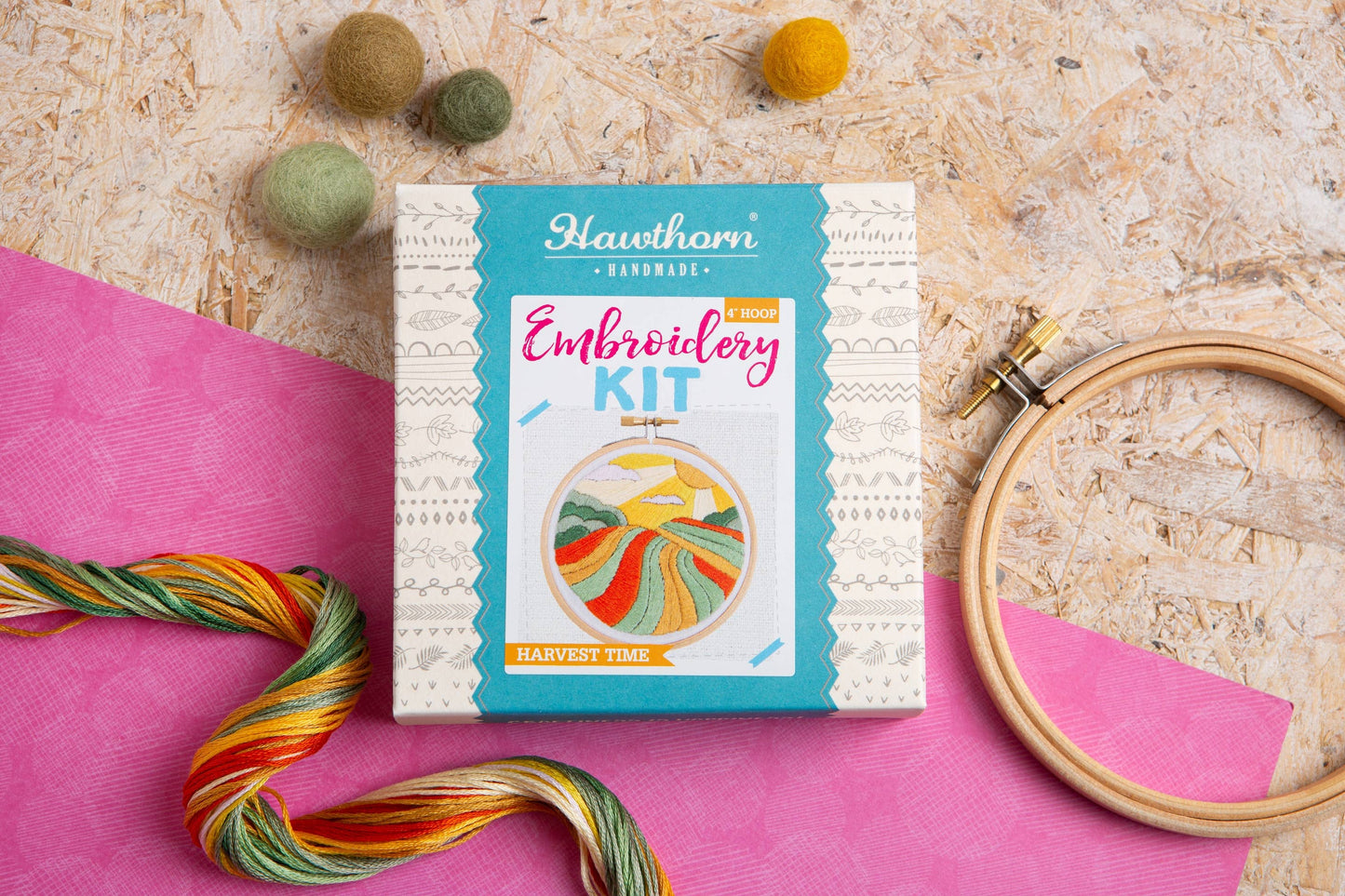 Harvest Time Mini Embroidery Kit | Complete Craft Kit for Beginners