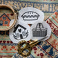 Cottagecore DIY Stick and Stitch Embroidery Stickers