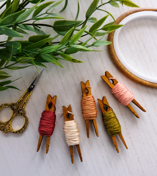 Boho Floral DMC Thread Embroidery Palette