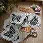 Butterflies and Moths DIY Stick and Stitch Embroidery Stickers