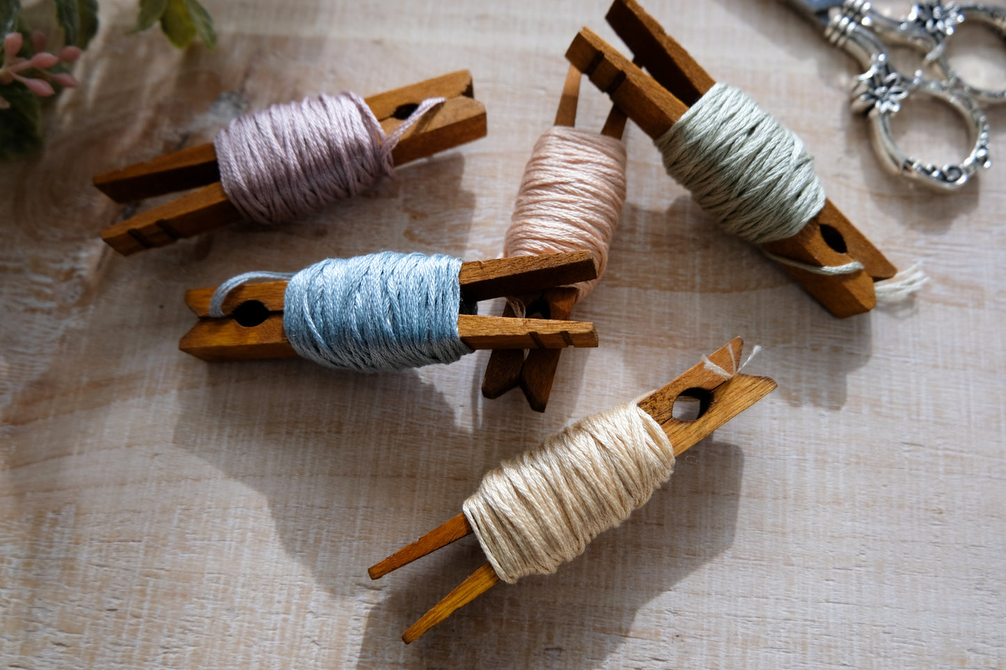 Spring Meadow DMC Thread Embroidery Palette