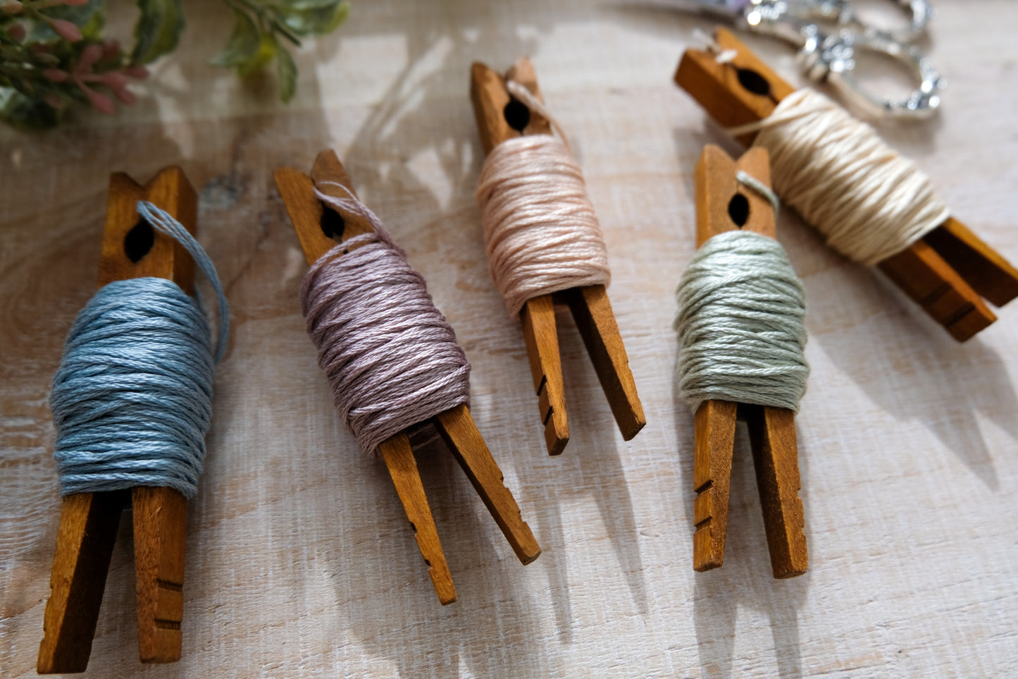 Spring Meadow DMC Thread Embroidery Palette