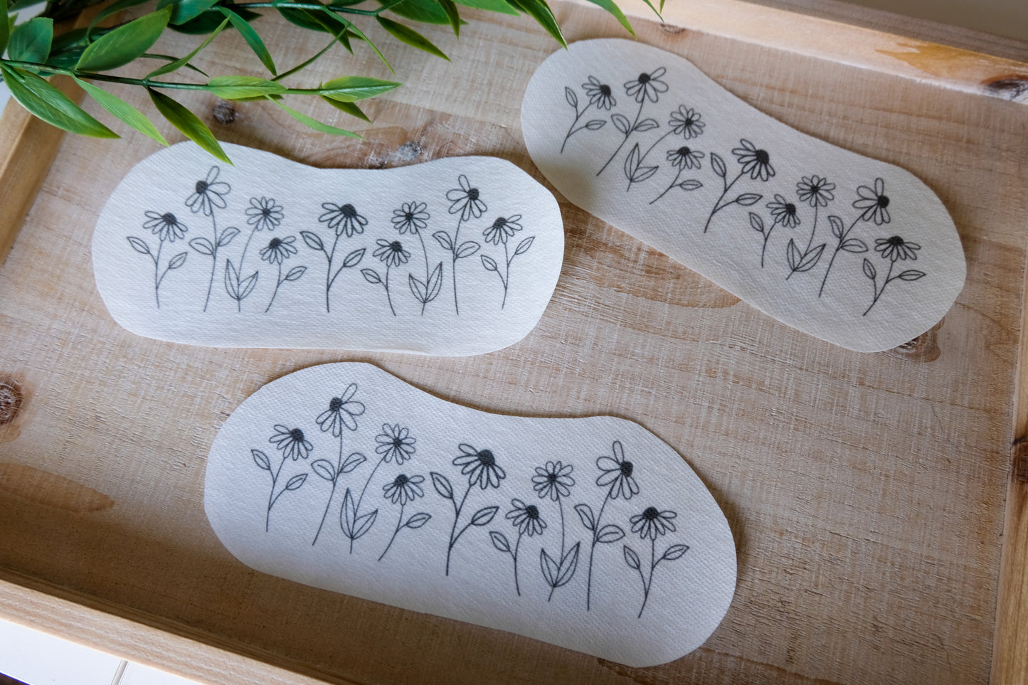 DIY Stick and Stitch Daisies Embroidery Stickers
