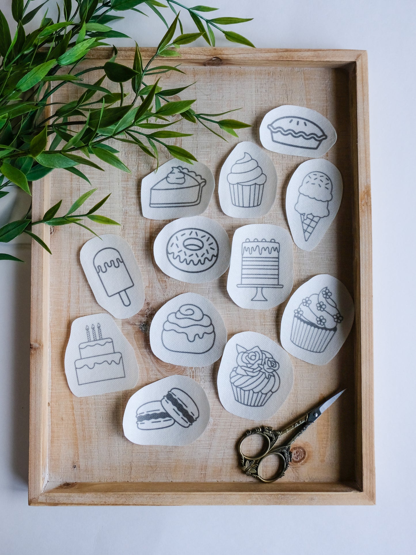 DIY Stick and Stitch Sweet Treats Embroidery Stickers