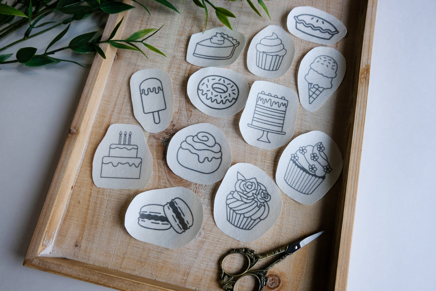 DIY Stick and Stitch Sweet Treats Embroidery Stickers