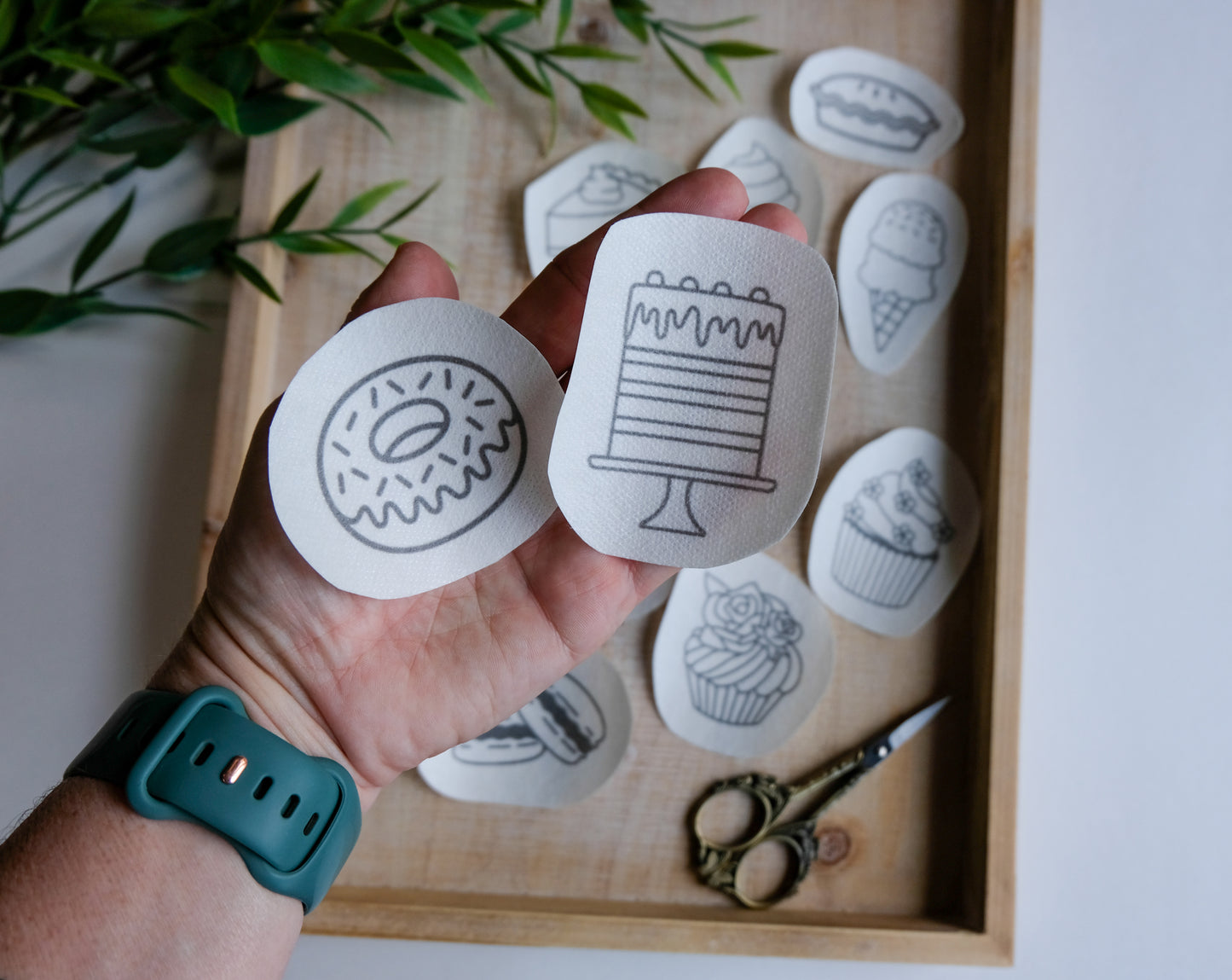 DIY Stick and Stitch Sweet Treats Embroidery Stickers