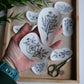 DIY Stick and Stitch Flower Bunches Embroidery Stickers