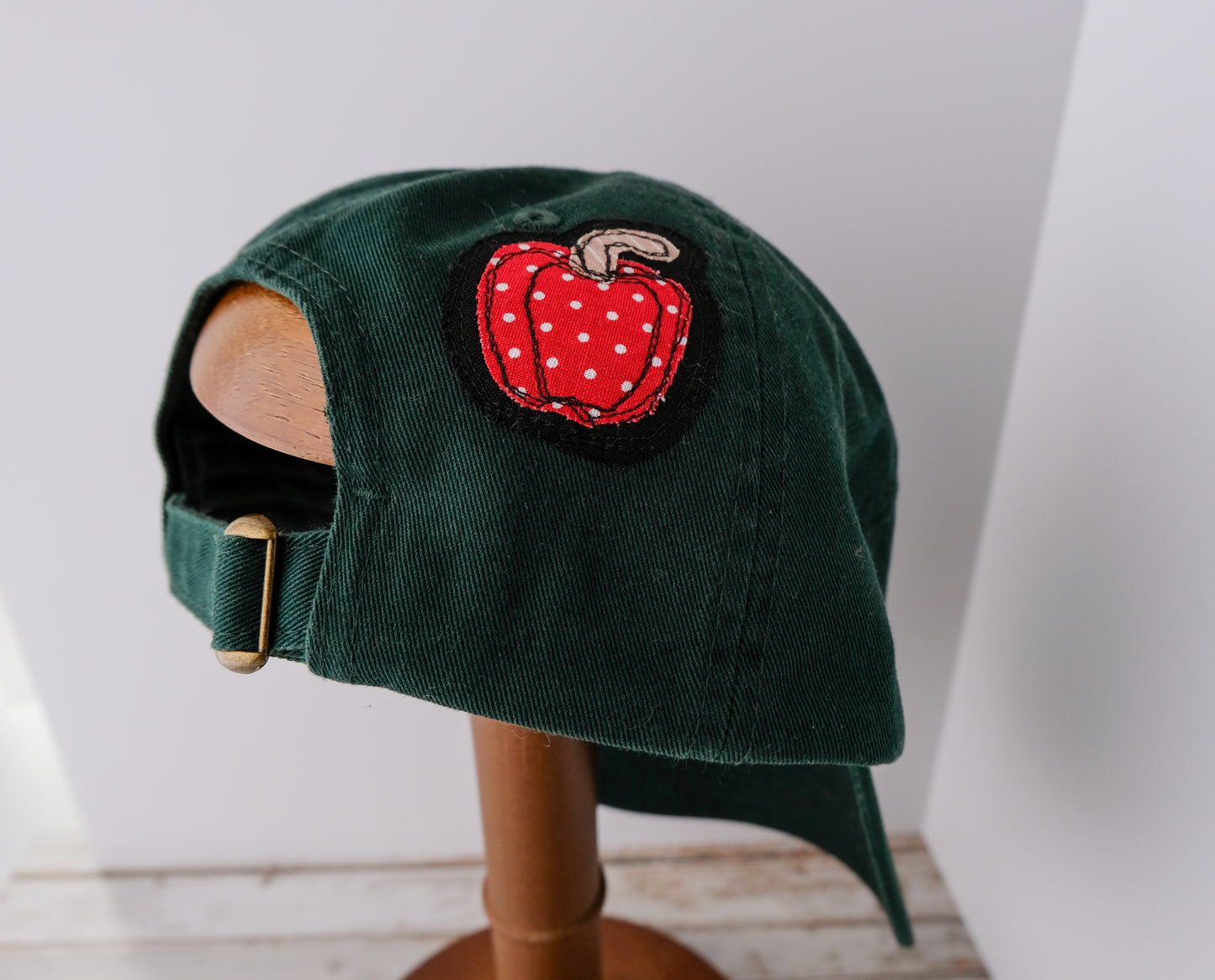Veggie Baseball Hat in Hunter Green | Handmade Applique