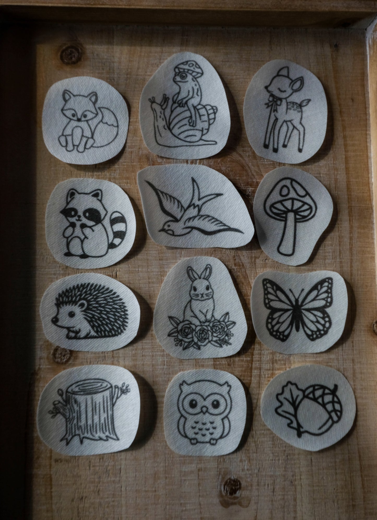 Woodland Animals DIY Stick and Stitch Forest Embroidery Stickers