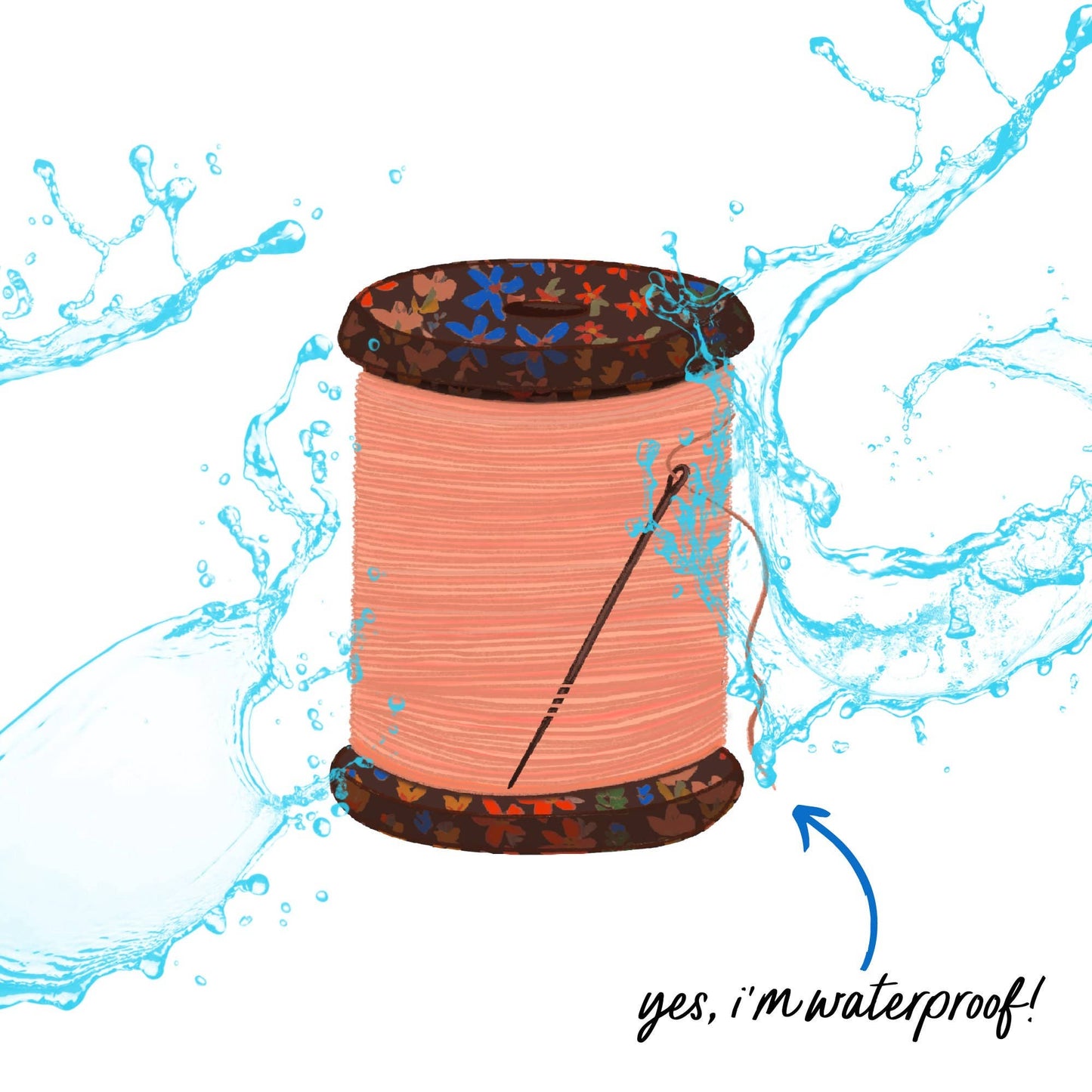 Spool Of Thread Vinyl Sewing Sticker