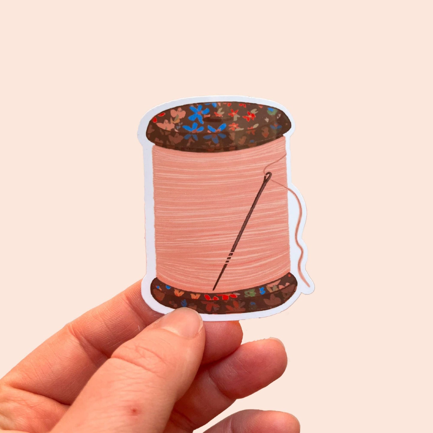 Spool Of Thread Vinyl Sewing Sticker