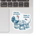 Funny Cute Rooster Mouse Tea High Quality Vinyl Sticker