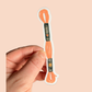 Embroidery Floss Vinyl Sticker - Peachy Pink